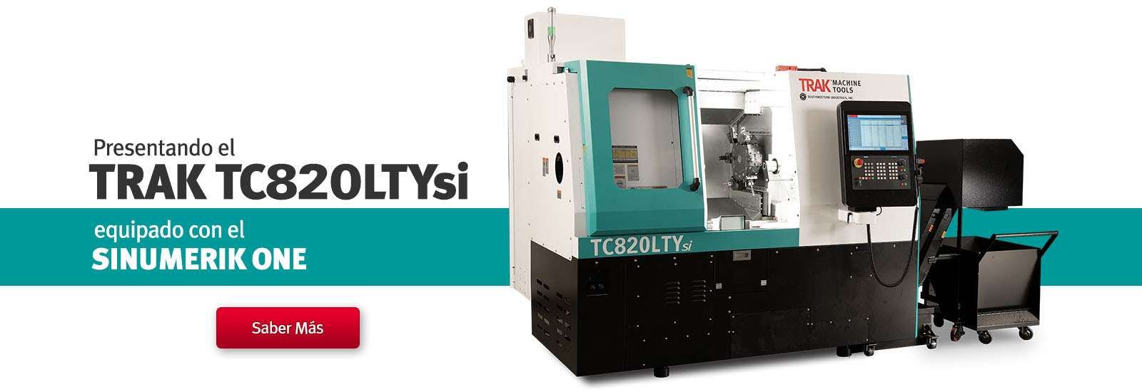 TRAK TC820LTYsi Turning Center featuring the SINUMERIK ONE